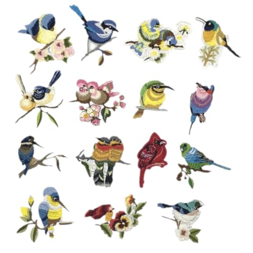 Gatuida 15 Stück Teiliges Bestickte Vogel Patches zum Aufnähen Langlebige Applikationen für Kleidung DIY Stoffflicken für Shirts Jeans Kissen und Vorhänge Einfache Befestigung mit Nadel Gatuida 15 Stück Teiliges Bestickte Vogel Patches zum Aufnähen Langlebige Applikationen für Kleidung DIY Stoffflicken für Shirts Jeans Kissen und Vorhänge Einfache Befestigung mit Nadel von Gatuida