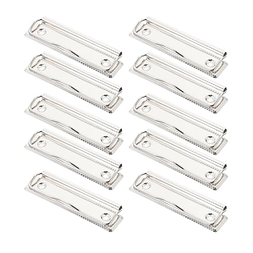 Gatuida 15 Stück Teiliges Metall Klemmbrett Clips Robuste Dokumentenklammern für Büro und Schule Organisieren von Unterlagen und Berichten von Gatuida
