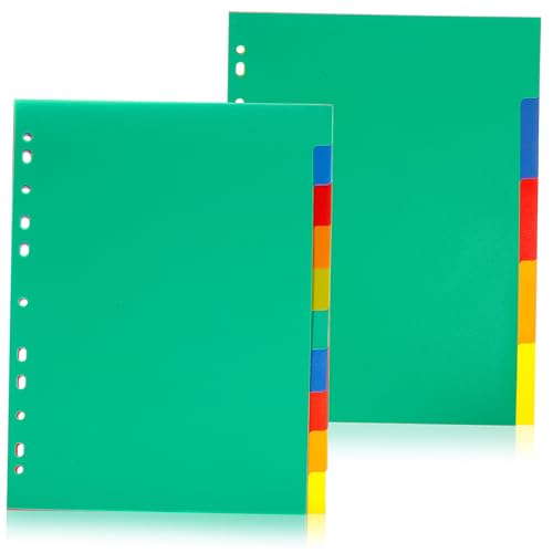 Gatuida 15 Stück Teiliges PP Kunststoff Register Trennblätter Schreib und Wischbare Notizbuch und Ordner Teiler Kompatibel mit Verschiedenen Ringbüchern Gatuida 15 Stück Teiliges PP Kunststoff Register Trennblätter Schreib und Wischbare Notizbuch und Ordner Teiler Kompatibel mit Verschiedenen Ringbüchern von Gatuida