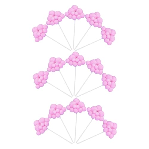 Gatuida 15 Stück Teiliges Wolken Kuchenstecker Rosa Kleine Wolken Tortendeko Sichere Dessert Ornamente für Geburtstagsfeier Hochzeit Party Kuchen Dekoration Einfache Anwendung Attraktive von Gatuida