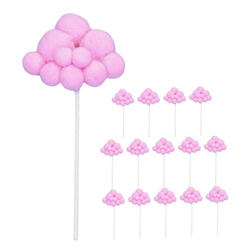 Gatuida 15 Stück Teiliges Wolkenförmige Cupcake Topper aus Geburtstagskuchen Dekoration Wiederverwendbare Tortendeko für Party Einfaches Einstecken Sicher und Langlebig von Gatuida