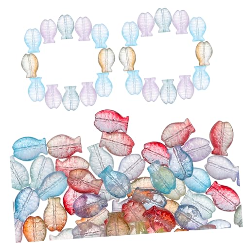 Gatuida 150 Stück Bunte Glasperlen Fische DIY Schmuckzubehör Kleine Charms für Armbänder Ohrringe Anhänger Handgefertigte Bastelmaterialien für Kreative Schmuckgestaltung Gatuida 150 Stück Bunte Glasperlen Fische DIY Schmuckzubehör Kleine Charms für Armbänder Ohrringe Anhänger Handgefertigte Bastelmaterialien für Kreative Schmuckgestaltung von Gatuida