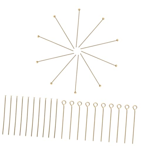 Gatuida 150 Stück Edelstahlperlen Nadeln T Förmige und Kopfstecker für Diy Ohrringe Armbänder Anhänger Bastelwerkzeuge von Gatuida