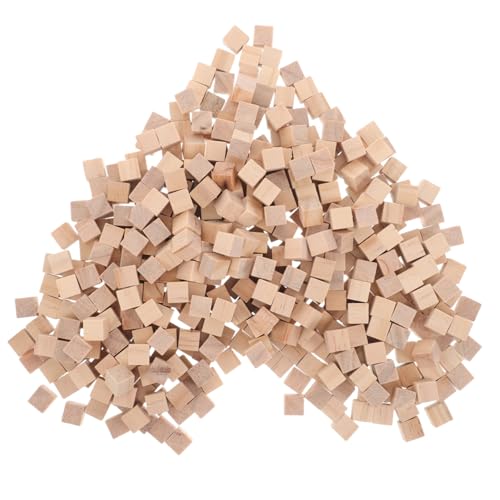 Gatuida 1500 Stück Teiliges Unbehandelte Holzklötze Kleine Quadratische Kiefern Holzwürfel für Early Learning DIY Basteln von Feinmotorik und Kreativem von Gatuida