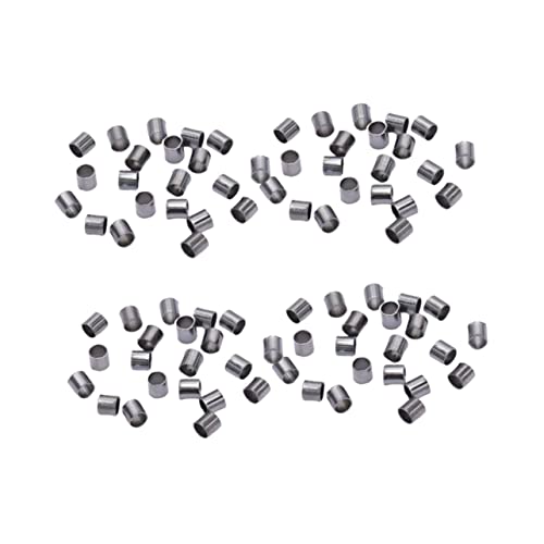 Gatuida 1500 Stück Tiny Tube Crimp Beads für DIY Schmuckherstellung Schwarz Hochwertige Perlen für Armbänder und Ketten Bastelzubehör für Kreative Projekte von Gatuida