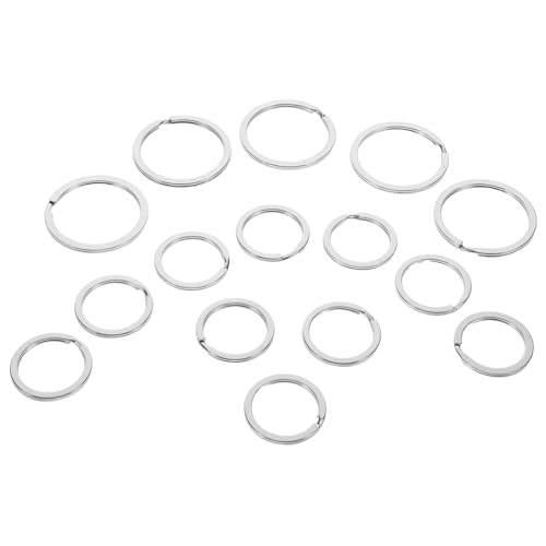Gatuida 15Stücke Doppelschicht Metall Schlüsselanhänger mit Robustem Karabiner Multifunktionale Schlüsselringe für Autoschlüssel Schmuckzubehör und Bastelprojekte Gatuida 15Stücke Doppelschicht Metall Schlüsselanhänger mit Robustem Karabiner Multifunktionale Schlüsselringe für Autoschlüssel Schmuckzubehör und Bastelprojekte von Gatuida