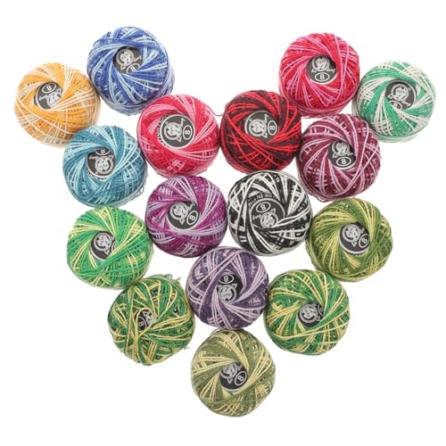 Gatuida 16 Rollen Teiliges Stickgarn Set Baumwolle Stickfaden Bunte Farben Stickgarn für Kreuzstich Handwerk DIY Basteln Anfänger von Gatuida