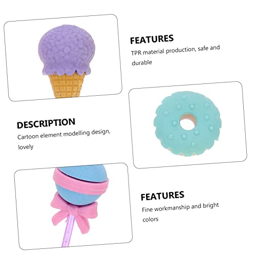 Gatuida 16 Stück Teiliges Dessert radiergummis für Bunte Niedliche Radierer in Form von Lutscher Eistüte Donut und Eiscreme Praktische Bleistiftradierer für Schule und Zeichnen Gatuida 16 Stück Teiliges Dessert radiergummis für Bunte Niedliche Radierer in Form von Lutscher Eistüte Donut und Eiscreme Praktische Bleistiftradierer für Schule und Zeichnen von Gatuida