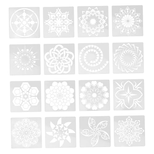 Gatuida 16 Stück Teiliges Mandala Schablonen Wiederverwendbare Malvorlagen aus Sicherem Material Kreative Hohle Muster Vielseitig für Wand Stoff Scrapbooking für DIY Kunstprojekte Gatuida 16 Stück Teiliges Mandala Schablonen Wiederverwendbare Malvorlagen aus Sicherem Material Kreative Hohle Muster Vielseitig für Wand Stoff Scrapbooking für DIY Kunstprojekte von Gatuida