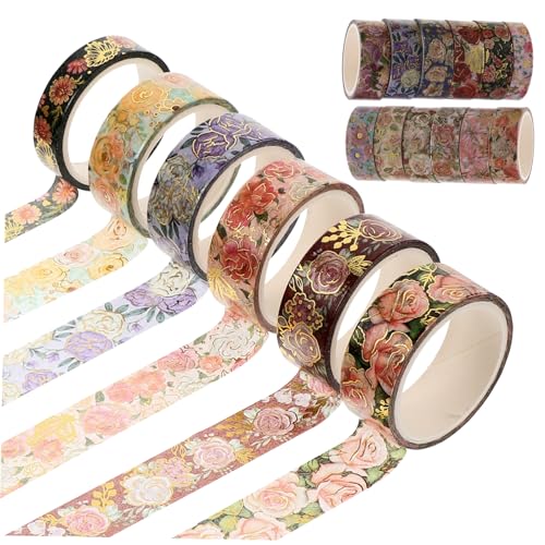 Gatuida 18 Rollen Goldgeprägte Washi Tapes DIY Dekoratives Scrapbooking Klebeband Für Tagebücher Geschenkverpackung Kreative Bastelprojekte Gatuida 18 Rollen Goldgeprägte Washi Tapes DIY Dekoratives Scrapbooking Klebeband Für Tagebücher Geschenkverpackung Kreative Bastelprojekte von Gatuida