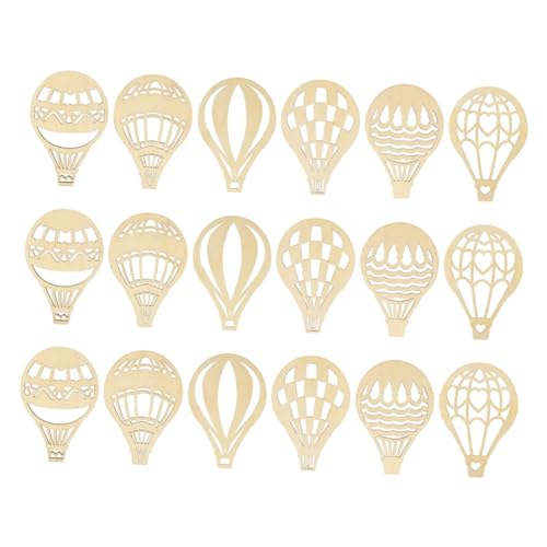 Gatuida 18 Stück Holzchip Heißluftballon Luftballon-Requisiten Luftballons Formen Ballonausschnitte heiß- DIY ausschnitt groß Heißluftballon-Ornament ausgeschnittenes Handwerk Beige Gatuida 18 Stück Holzchip Heißluftballon Luftballon-Requisiten Luftballons Formen Ballonausschnitte heiß- DIY ausschnitt groß Heißluftballon-Ornament ausgeschnittenes Handwerk Beige von Gatuida