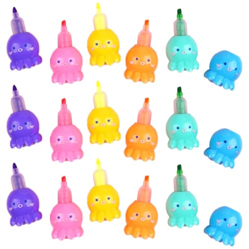 Gatuida 18 Stück Teiliges Bunter Cartoon Textmarker Leuchtende Farben Kreative Cartoon form Spitze für Einfaches Markieren für Schule Büro und Scrapbooking Plastikfreie Marker Gatuida 18 Stück Teiliges Bunter Cartoon Textmarker Leuchtende Farben Kreative Cartoon form Spitze für Einfaches Markieren für Schule Büro und Scrapbooking Plastikfreie Marker von Gatuida