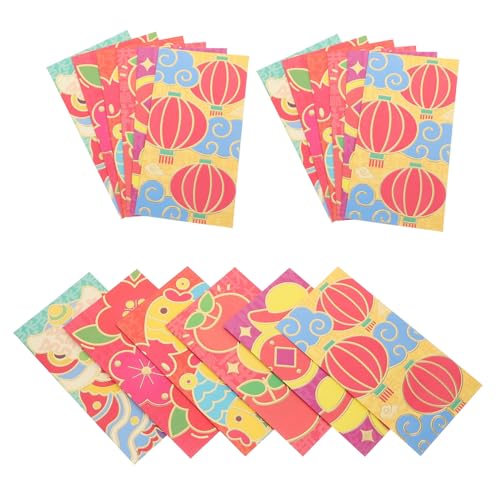 Gatuida 18 Stück Teiliges Chinesische Neujahr Umschläge aus Irisierendem Papier mit Einzigartigen Cartoon motiven Stabile Geldhalter für Lunar Year Hochzeit Geburtstag und Traditionelle Gatuida 18 Stück Teiliges Chinesische Neujahr Umschläge aus Irisierendem Papier mit Einzigartigen Cartoon motiven Stabile Geldhalter für Lunar Year Hochzeit Geburtstag und Traditionelle von Gatuida