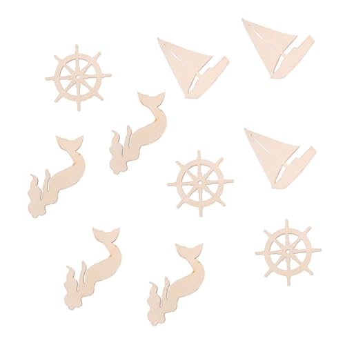 Gatuida 18 Stück Teiliges Unvollendeter Holzfiguren zum Bemalen Dekoration mit Meerjungfrau Schiffsruder und Segelboot DIY holzausschnitte für Festtags Partydekoration Langlebiges Gatuida 18 Stück Teiliges Unvollendeter Holzfiguren zum Bemalen Dekoration mit Meerjungfrau Schiffsruder und Segelboot DIY holzausschnitte für Festtags Partydekoration Langlebiges von Gatuida