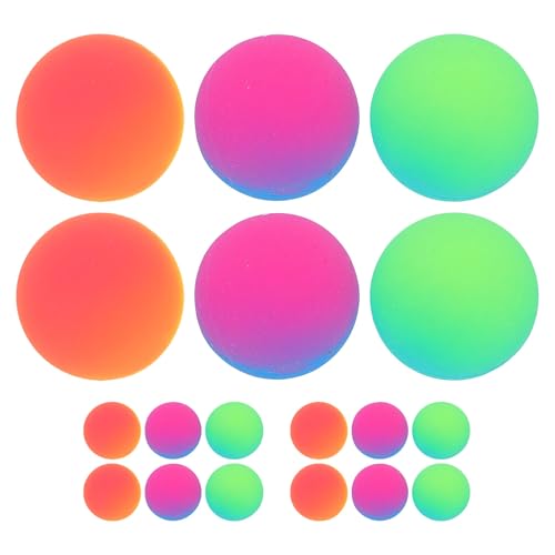 Gatuida 18 große Hüpfbälle (45 mm) – Gummi-Hüpfbälle in verschiedenen Farbverläufen – riesige Super-Hüpf-Partygeschenke für Kindergeburtstage, Karneval, Weihnachten, Verkaufsautomaten von Gatuida