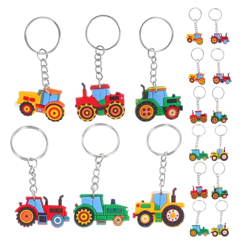 Gatuida 18-teiliges Traktor-Partygeschenk: Schlüsselanhänger mit Bauernhoffahrzeugen für Jungen und Mädchen, kleine Schlüsselanhängerringe für landwirtschaftliche Traktoren, Goodie-Bag-Füller Gatuida 18-teiliges Traktor-Partygeschenk: Schlüsselanhänger mit Bauernhoffahrzeugen für Jungen und Mädchen, kleine Schlüsselanhängerringe für landwirtschaftliche Traktoren, Goodie-Bag-Füller von Gatuida