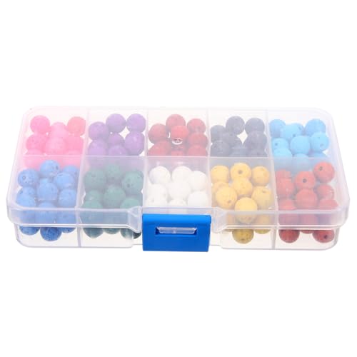Gatuida 180 Stück Teiliges Natürliche Vulkanstein Rundperlen Farben Lose Spacer Beads aus Edelstein für DIY Schmuckherstellung Armband Bastelperlen Auffädeln Langlebig und Farbecht Gatuida 180 Stück Teiliges Natürliche Vulkanstein Rundperlen Farben Lose Spacer Beads aus Edelstein für DIY Schmuckherstellung Armband Bastelperlen Auffädeln Langlebig und Farbecht von Gatuida