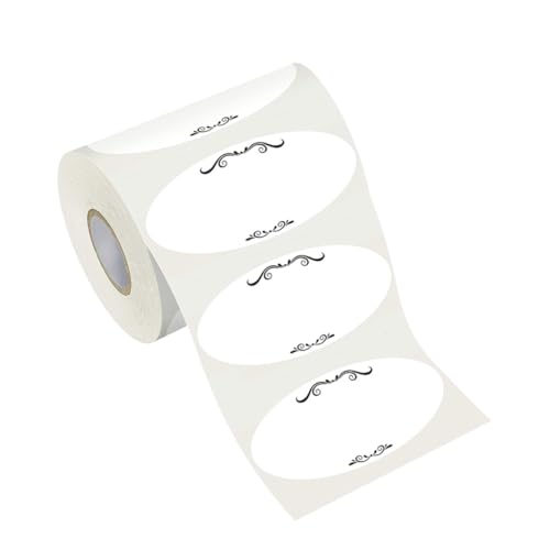 Gatuida 1Rolle Canning Label Aufkleber Wiederverwendbare für DIY Lebensmittel und Handwerk Selbstklebend für Glatte Oberflächen von Gatuida