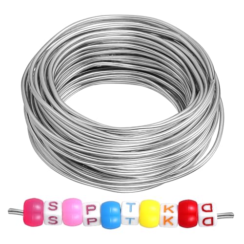 Gatuida 1Rolle Flexibler Aluminiumdraht für Bastelprojekte Hochflexibler Draht zum Schmuckherstellen Modellieren und Bildhauern Leicht und Langlebig für DIY Ideen von Gatuida