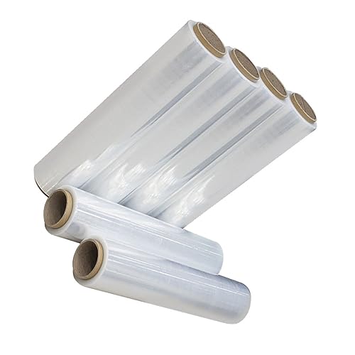 Gatuida 1Rolle Stretchfolie Transparent Selbstklebende Verpackungsfolie für Möbel Lager Umzug Verschleißfest Breit Schwer Abdichtung Hohe Lasthaltekraft von Gatuida