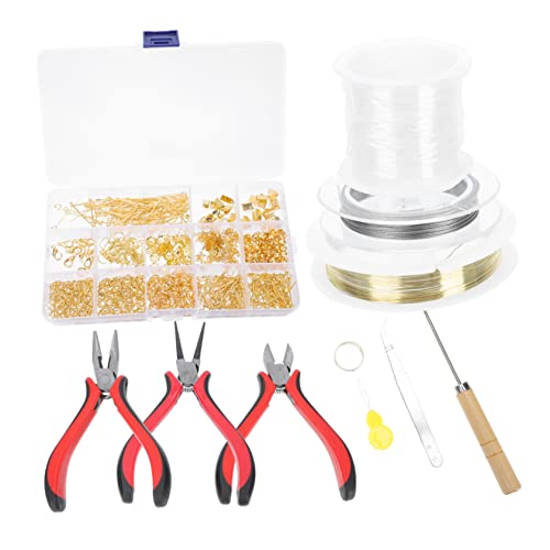 Gatuida 1Satz DIY Schmuckherstellung Material mit Zangen Nadelringschnallen und Zubehörteilen für Armband und Bastelprojekte für Kreative Partys und Gatuida 1Satz DIY Schmuckherstellung Material mit Zangen Nadelringschnallen und Zubehörteilen für Armband und Bastelprojekte für Kreative Partys und von Gatuida