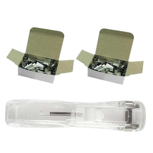 Gatuida 1Satz Klammerclip Spender mit Nachfüllclips Nahtloser Hefter für Büro und Schule Transparentes Boxen mit Wiederverwendbaren Clips Organisieren Gatuida 1Satz Klammerclip Spender mit Nachfüllclips Nahtloser Hefter für Büro und Schule Transparentes Boxen mit Wiederverwendbaren Clips Organisieren von Gatuida