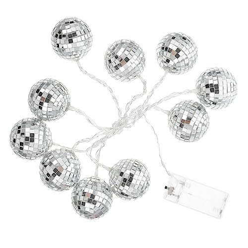 Gatuida 1Satz LED Disco Ball Lichterkette Hängende Spiegelkugel für Party Garten und Weihnachtsdekoration Warmweiß für Festliche Gatuida 1Satz LED Disco Ball Lichterkette Hängende Spiegelkugel für Party Garten und Weihnachtsdekoration Warmweiß für Festliche von Gatuida