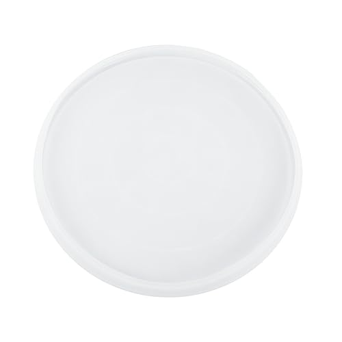 Gatuida 1Stück DIY Runde Silikonform für Kristall Epoxidharz Gießform für Servierplatte Untersetzer und Projekte und für von Gatuida