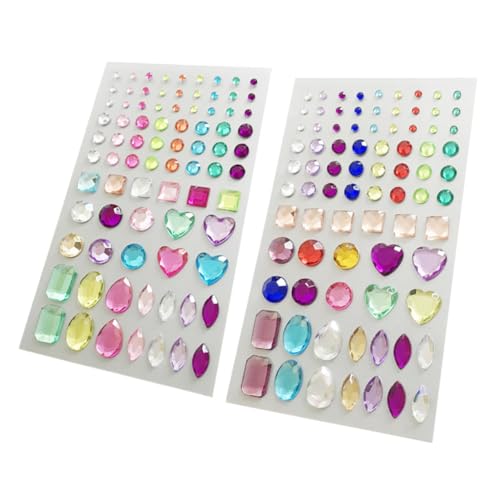 Gatuida 2 Blätter Selbstklebende Acryl Strasssteine Bunte Aufkleber für Handy Dekoration Scrapbooking Basteln Party Zubehör Gatuida 2 Blätter Selbstklebende Acryl Strasssteine Bunte Aufkleber für Handy Dekoration Scrapbooking Basteln Party Zubehör von Gatuida