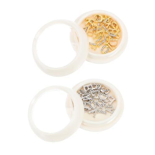 Gatuida 2 Boxen Boxen Buchstaben Charms für Nagelkunst Nagel Charms mit Maniküre Diamanten Metall Buchstaben Gold und Silber für Kreative Nageldesigns Gatuida 2 Boxen Boxen Buchstaben Charms für Nagelkunst Nagel Charms mit Maniküre Diamanten Metall Buchstaben Gold und Silber für Kreative Nageldesigns von Gatuida