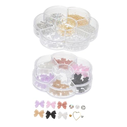 Gatuida 2 Boxen Nagelperlen Boxen mit Bunten Perlen Strass Metall Schmuck für Nail Art Leichte Stilvolle Nageldekorationen für DIY Nail Design Party Familienaktivitäten Gatuida 2 Boxen Nagelperlen Boxen mit Bunten Perlen Strass Metall Schmuck für Nail Art Leichte Stilvolle Nageldekorationen für DIY Nail Design Party Familienaktivitäten von Gatuida