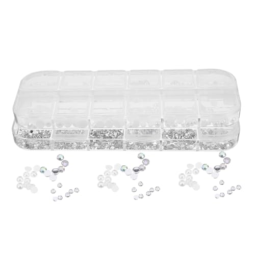 Gatuida 2 Boxen Nail Decoration Teilig Halbperlen Flatback Charm Nagelkunst Schmuck für Maniküre DIY Nageldesign mit Strahlenden Perlen und Funkelnden Strasssteinen Vielseitig Einsetzbar Gatuida 2 Boxen Nail Decoration Teilig Halbperlen Flatback Charm Nagelkunst Schmuck für Maniküre DIY Nageldesign mit Strahlenden Perlen und Funkelnden Strasssteinen Vielseitig Einsetzbar von Gatuida