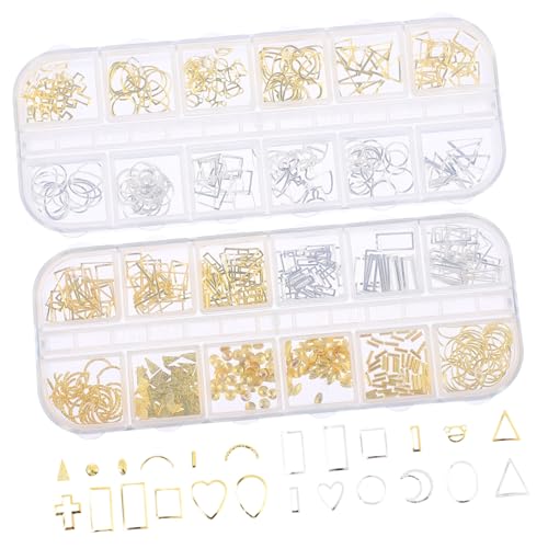Gatuida 2 Boxen Zinklegierungs Nagelschmuck Boxen mit Hohlen Fingernageldekorationen für Kunstnägel Einfache Anwendung für Natürliche und Künstliche Nägel Umwerfende Designs für Besondere Gatuida 2 Boxen Zinklegierungs Nagelschmuck Boxen mit Hohlen Fingernageldekorationen für Kunstnägel Einfache Anwendung für Natürliche und Künstliche Nägel Umwerfende Designs für Besondere von Gatuida