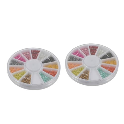 Gatuida 2 Karton Nail Caviar Beads Bunte Nagelperlen für DIY Nageldesign Kreative Nail Art Zubehör Vielseitige Farbige Dekoration für Besondere Anlässe und Partyspaß von Gatuida