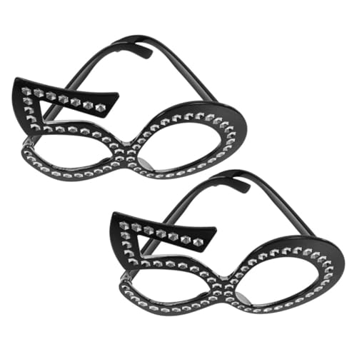 Gatuida 2 Paare Jahre Brille Partybrillen für Geburtstag Leicht Komfortabel Modisch Foto Requisiten Geeignet für Geburtstag Feier von Gatuida