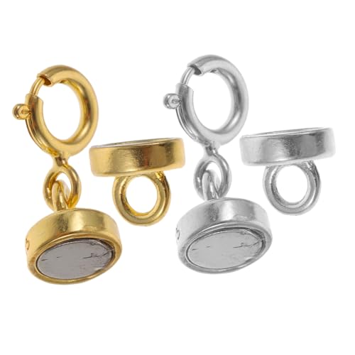 Gatuida 2 Paare Sterling Silber Schmuckverlängerungskette Magnetische Verschlüsse für DIY Schmuckherstellung Langlebige Rostfreie Kettenverlängerung in Weißgold und Goldfarben Geeignet Gatuida 2 Paare Sterling Silber Schmuckverlängerungskette Magnetische Verschlüsse für DIY Schmuckherstellung Langlebige Rostfreie Kettenverlängerung in Weißgold und Goldfarben Geeignet von Gatuida
