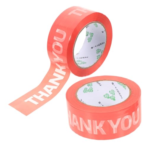 Gatuida 2 Rollen Dekoratives DIY Verpackungsband Pinkes Thank You Klebeband Selbstklebend Reißfest Für Geschenkverpackung Büroversand Kreatives Bastelband Gatuida 2 Rollen Dekoratives DIY Verpackungsband Pinkes Thank You Klebeband Selbstklebend Reißfest Für Geschenkverpackung Büroversand Kreatives Bastelband von Gatuida