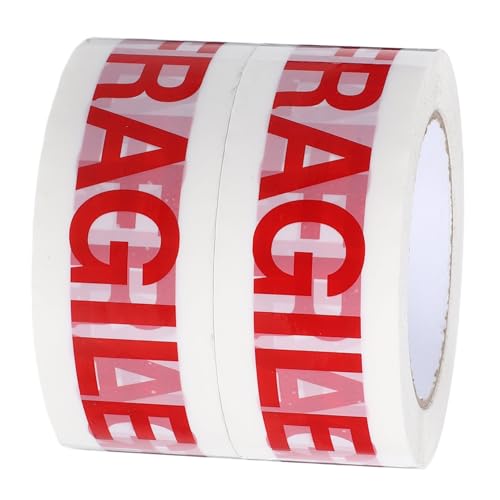 Gatuida 2 Rollen Fragile Packband Weiß rot Verpackungsband mit Klarem Warnhinweis für Zerbrechliche Sendungen Versand Umzug Kartons Selbstklebend Stark und Einfach Anzuwenden Gatuida 2 Rollen Fragile Packband Weiß rot Verpackungsband mit Klarem Warnhinweis für Zerbrechliche Sendungen Versand Umzug Kartons Selbstklebend Stark und Einfach Anzuwenden von Gatuida