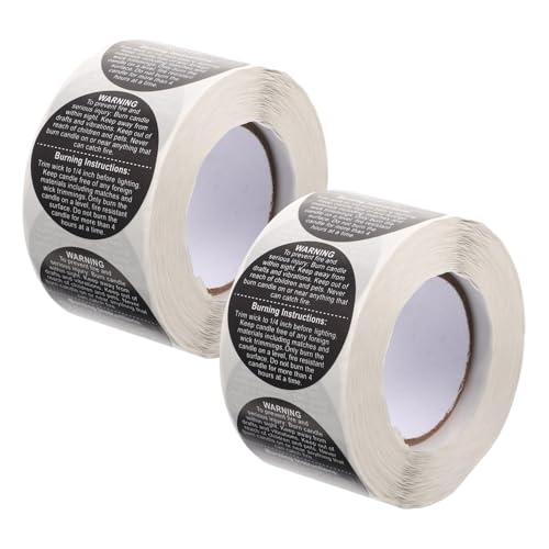 Gatuida 2 Rollen Kerzen Warnaufkleber Runde Schutzetiketten für Kerzenbehälter Extra Haltbare Wachsmelts sicherheitssticker pro Schwarz für Verpackung und Versand Gatuida 2 Rollen Kerzen Warnaufkleber Runde Schutzetiketten für Kerzenbehälter Extra Haltbare Wachsmelts sicherheitssticker pro Schwarz für Verpackung und Versand von Gatuida
