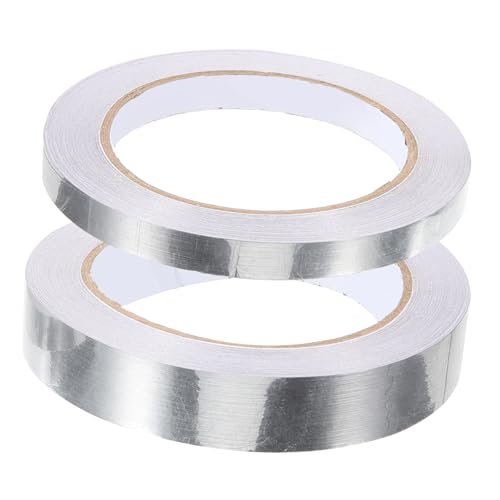 Gatuida 2 Rollen Metallisches Klebeband Selbstklebendes Dekoratives Tape für DIY Projekte und Bastelarbeiten Bürstendes Silber Vielseitig Einsetzbar für Geschenkverpackungen Scrapbooking von Gatuida