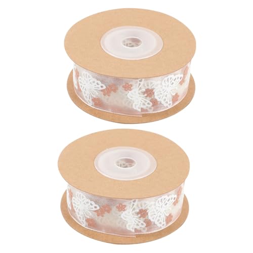 Gatuida 2 Rollen Multifunktionales DIY Schmetterlings Geschenkband Rosa Bedrucktes Satinband Knickfrei Formstabil für Verpackung Basteln Dekoration und Festtagsgestaltung Gatuida 2 Rollen Multifunktionales DIY Schmetterlings Geschenkband Rosa Bedrucktes Satinband Knickfrei Formstabil für Verpackung Basteln Dekoration und Festtagsgestaltung von Gatuida