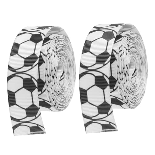 Gatuida 2 Rollen Praktisches Fußball Geschenkband Breit Lang Ripsband für Geschenkverpackung Blumenarrangements Bastelprojekte und Partydeko Gatuida 2 Rollen Praktisches Fußball Geschenkband Breit Lang Ripsband für Geschenkverpackung Blumenarrangements Bastelprojekte und Partydeko von Gatuida