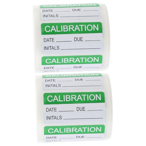 Gatuida 2 Rollen Selbstklebende Kalibrieretiketten pro Beschreibbare Langlebige Qualitätskontrollaufkleber mit Starkem Haftmaterial für Organisation und Identifikation Gatuida 2 Rollen Selbstklebende Kalibrieretiketten pro Beschreibbare Langlebige Qualitätskontrollaufkleber mit Starkem Haftmaterial für Organisation und Identifikation von Gatuida