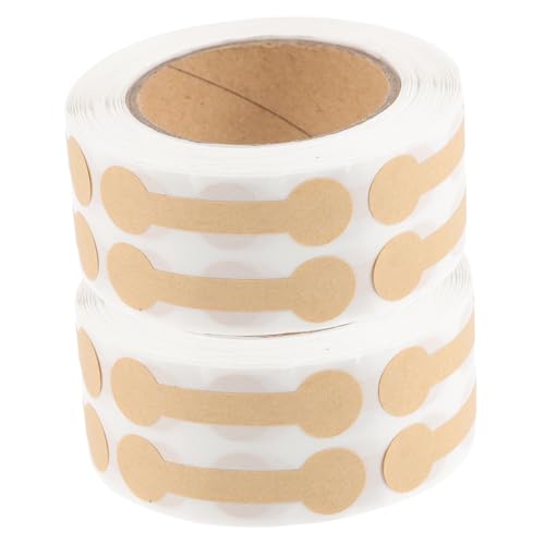 Gatuida 2 Rollen Siegelaufkleber aus Braunem Kraftpapier Handgemachte Selbstklebende Etiketten für Schmuck Geschenkanhänger zum Verschließen von Geschenkboxen und Bastelprojekten Gatuida 2 Rollen Siegelaufkleber aus Braunem Kraftpapier Handgemachte Selbstklebende Etiketten für Schmuck Geschenkanhänger zum Verschließen von Geschenkboxen und Bastelprojekten von Gatuida