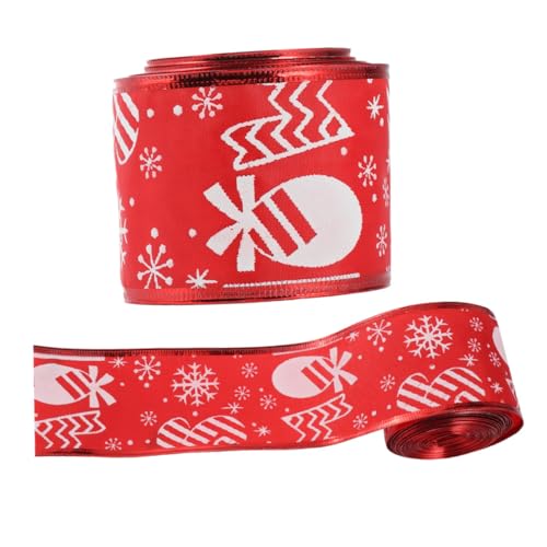Gatuida 2 Rollen Weihnachtsdekoband mit Schneeflocken Muster Breit für Geschenkverpackung und Bastelprojekte für Weihnachtsbaum und Festliche Dekoration Gatuida 2 Rollen Weihnachtsdekoband mit Schneeflocken Muster Breit für Geschenkverpackung und Bastelprojekte für Weihnachtsbaum und Festliche Dekoration von Gatuida
