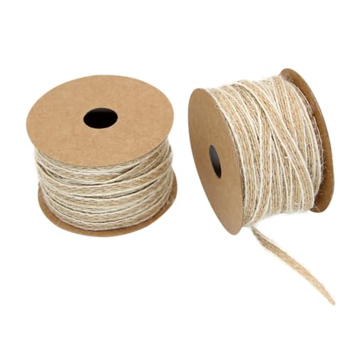 Gatuida 2 STÜCK Jute Spitzenband Retro Hochzeit Dekoration für DIY Bastelprojekte und Geschenkverpackungen Hochwertige Langlebige Bastelschnur für Kreative Anlässe von Gatuida