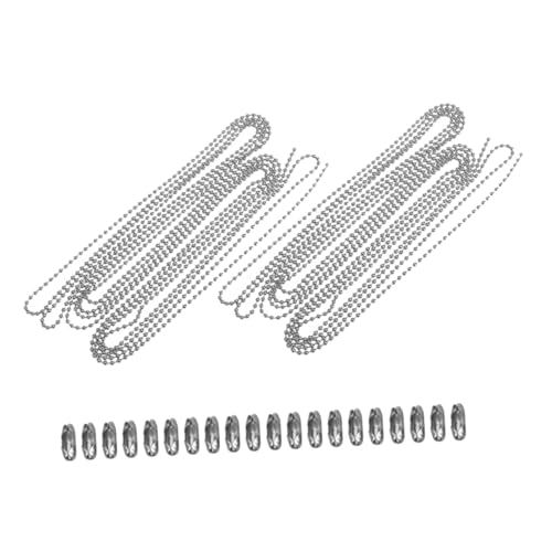 Gatuida 2 Sätze Edelstahl Perlenkette mit Verbindern Stabile DIY Kugelkette für Rollos Deckenlampen Schmuckherstellung Silberfarbene Langlebige Verlängerungskette Gatuida 2 Sätze Edelstahl Perlenkette mit Verbindern Stabile DIY Kugelkette für Rollos Deckenlampen Schmuckherstellung Silberfarbene Langlebige Verlängerungskette von Gatuida