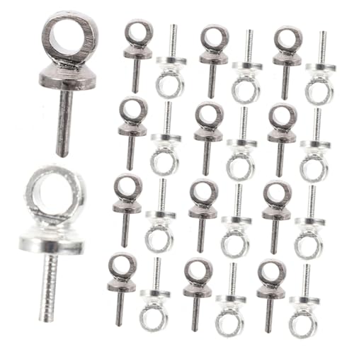 Gatuida 2 Sätze Kleine Schraubösen aus Reinem Kupfer Schmuckherstellung DIY Anhänger Haken für Armbänder Halsketten Perlenweben und Faden Schmuckzubehör von Gatuida