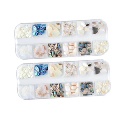 Gatuida 2 Sätze Natürliche Muschelflocken Nagelornamente Langlebige Leichte Maniküre Deko für Kreative Nail Art DIY Zubehör für Damen und Frauen Schicke Nagelkunst Verzierungen Gatuida 2 Sätze Natürliche Muschelflocken Nagelornamente Langlebige Leichte Maniküre Deko für Kreative Nail Art DIY Zubehör für Damen und Frauen Schicke Nagelkunst Verzierungen von Gatuida