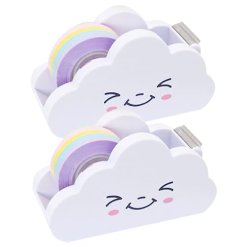 Gatuida 2 Sätze Praktischer Klebebandabroller mit Regenbogen Design Kompakter Tragbarer Sticker Dispenser für Haushalt und Büro Leicht zu Bedienen Schnelles Klebeband Schneiden Langlebig Gatuida 2 Sätze Praktischer Klebebandabroller mit Regenbogen Design Kompakter Tragbarer Sticker Dispenser für Haushalt und Büro Leicht zu Bedienen Schnelles Klebeband Schneiden Langlebig von Gatuida